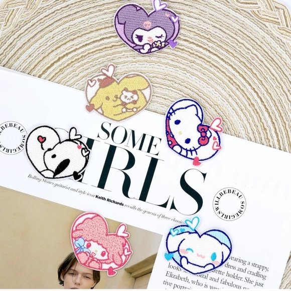 Heart-Shaped Cartoon Pet Patches - Multicolor - Picture 5 of 6